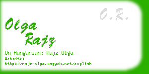 olga rajz business card